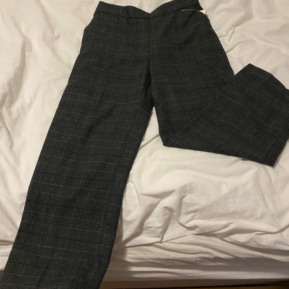 Zara Basic high waisted plaid pant - Picture 1 of 4